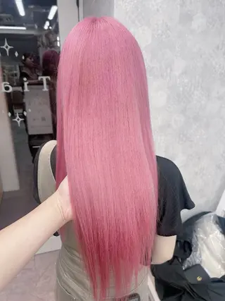 セミロング カラー 💕ブリーチ/ヘアメ 🎀YUUKAのヘアスタイル