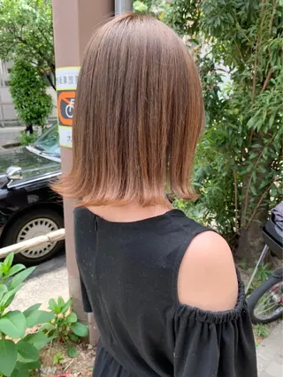 ミディアム 亀川蓮 Agu hairのヘアスタイル