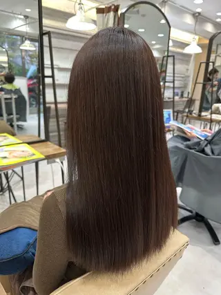 ミディアム 髪質改善AUSTIN登戸所属・ICHIKA/暖色 カラー / Wカラーのヘアスタイル