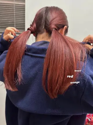 セミロング カラー 暖色カラー/レイヤー 🌙 オノユリカのヘアスタイル