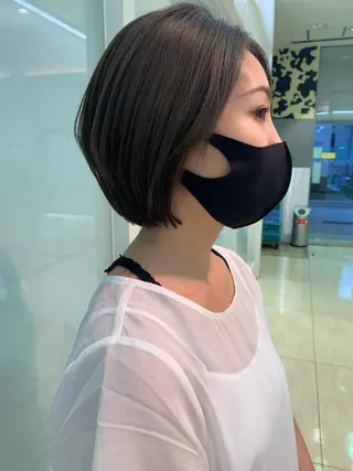ショート カラー ヘアアレンジ 似合わせカラー/艶 髪質改善/ヨシザキのヘアスタイル
