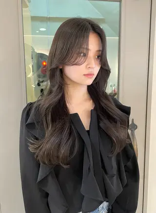 ロング カラー 横浜/レイヤーカット /韓国ヘア/佐藤記正のヘアスタイル