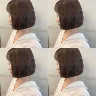 ショート カラー 透明感/オリーブ/ グレージュ/YUKAのヘアスタイル