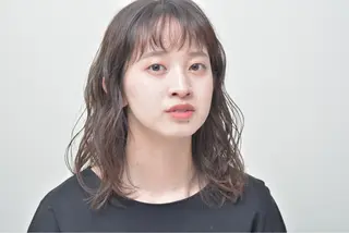 セミロング jjeno所属・kaN./ボブ /髪質改善ストレートのヘアスタイル