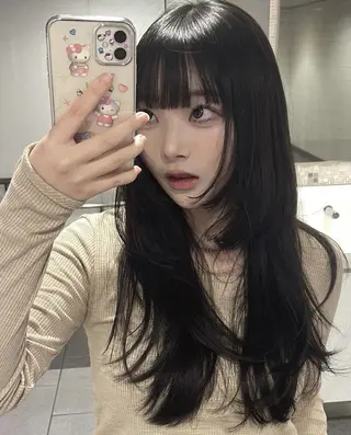 ロング カラー 💕トレンドうる艶髪 💕TUNE銀座のヘアスタイル