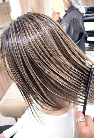 ロング カラー 大宮/バレイヤージュ /澤田隆誠のヘアスタイル