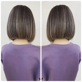 カラー 京都大人女性ショート 徒歩1分/秋山のヘアスタイル