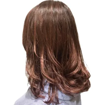 ミディアム カラー ケアブリーチ /髪質 改善/古橋圭史郎のヘアスタイル