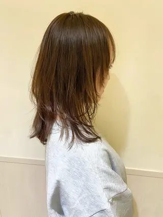 ミディアム 🐺ウルフ/レイヤー 似合わせ‎🤍沙羅のヘアスタイル