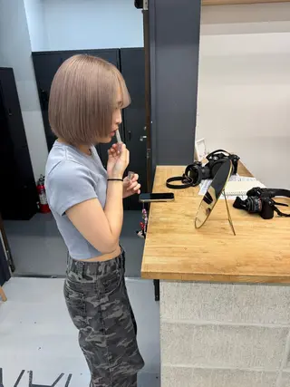 カラー ゆうと/ブリーチモデ ル/ストレートモデルのヘアスタイル