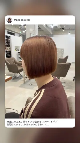 ショート 北山／ボブ／レイヤー /maru☺︎のヘアスタイル