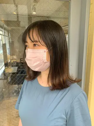 セミロング 髪質改善period.所属・いしかわまい🎀 髪質改善特価サロンのヘアスタイル