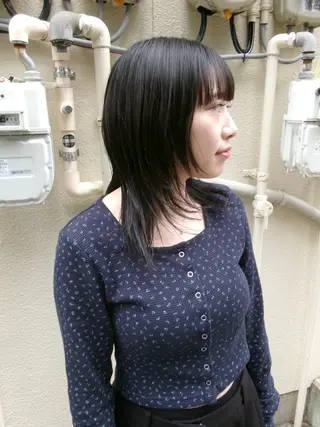 ミディアム ニワ/レイヤーカット /透明感カラー💎のヘアスタイル