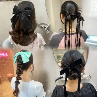 ヘアアレンジ 新宿/韓国ヘア 中明度カラー/かやのヘアスタイル