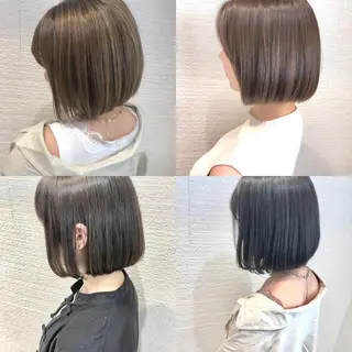 ショート ショート/ボブ/ 白髪ぼかし/しんやのヘアスタイル