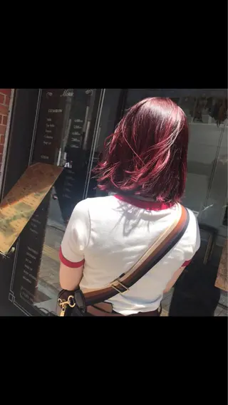 ミディアム カラー share salon JAM 吉祥寺所属・レイヤー/ブリーチ HIKARU ♡のヘアスタイル