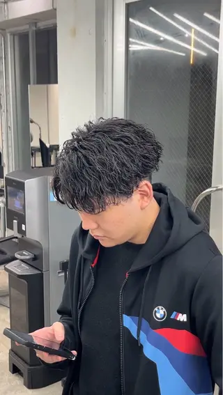 パーマ メンズ ØVARL　Jingumae所属・OVARL/ メンズパーマ/きらりのヘアスタイル