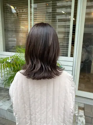 ミディアム 西元 亜由美のヘアスタイル