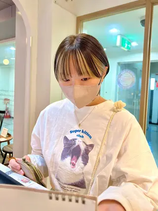 ショート カラー salowin梅田茶屋町north所属・くがれいじ 梅田/ショート/ボブのヘアスタイル