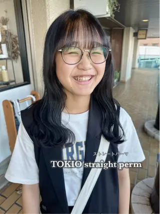 ロング 藤本 静香のヘアスタイル