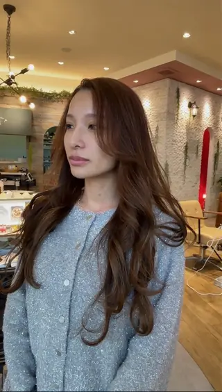 ロング カラー レイヤーカット✨ 艶髪藤野のヘアスタイル