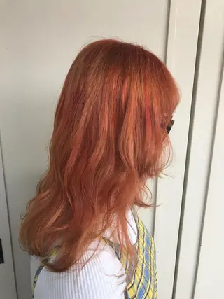 ミディアム カラー ヘアアレンジ yeope所属・ハイトーンカラー ブリーチ専門・天神のヘアスタイル