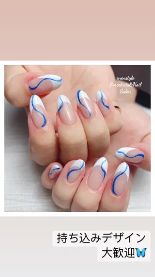 ミディアム ネイル 👑enen style👑のネイルデザイン
