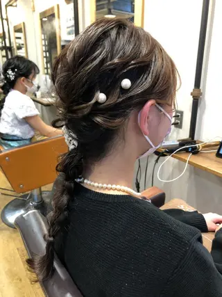 セミロング ヘアアレンジ 【髪質改善】関根 拓斗のヘアスタイル