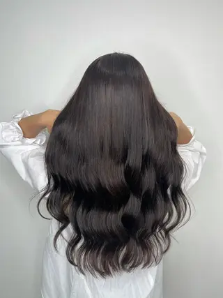 ロング &chaLme   心斎橋所属・emi/髪質改善/ 韓国風/艶カラーのヘアスタイル