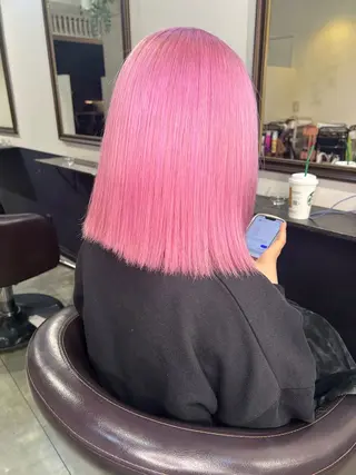 ミディアム カラー ケアブリーチ/ili 村上佳那多のヘアスタイル