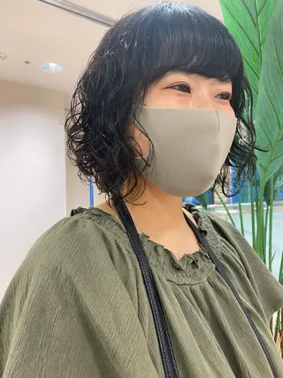 ショート カラー パーマ レイヤー/ウルフ🤎 mayo.のヘアスタイル