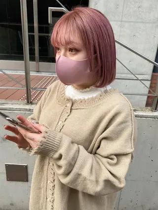 ミディアム 💎【髪質改善カラー 艶髪×縮毛矯正】💎のヘアスタイル