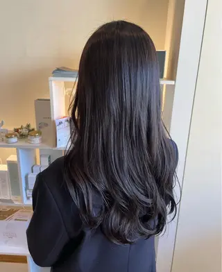 ロング カラー ueki ayaneのヘアスタイル