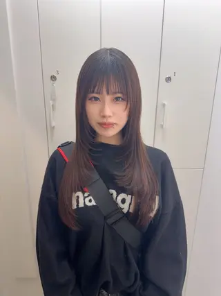 ロング ParveMix 🩶🫧入江 香名のヘアスタイル