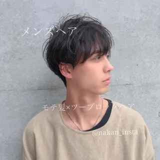 ショート メンズ 顔周りレイヤー/ボブ 銀座✨中野まさひろのヘアスタイル