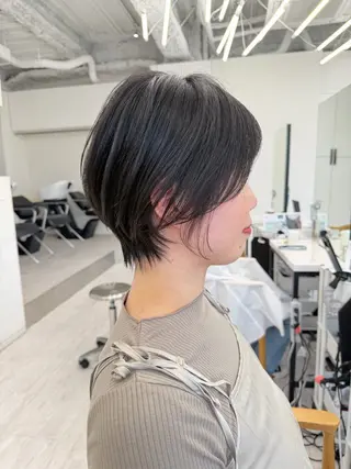 ショート 名古屋/艶カラー🫧 /アレンジ/ショートのヘアスタイル