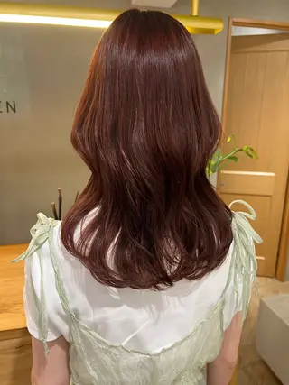 ミディアム カラー レイヤーカット/暖色 カラー/mao🎀のヘアスタイル