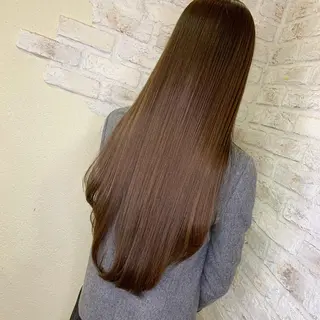 ロング 縮毛矯正×髪質改善 小笠原大樹のヘアスタイル