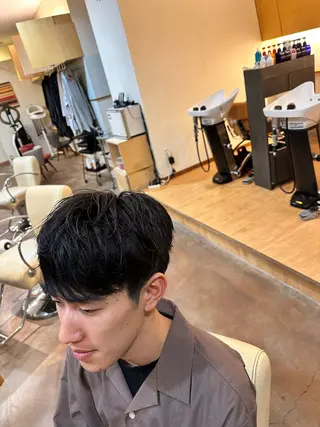 ショート パーマ メンズ Lit.自由が丘（SENJYU自由が丘）所属・【髪質改善/美髪】 ⭐️川嶋 陸央⭐️のヘアスタイル