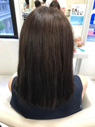 セミロング カラー 【暖色カラー特化】 中山由梨のヘアスタイル
