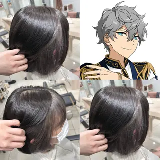 ショート カラー 【🎀推し デザイン カラー】小池 雪奈のヘアスタイル