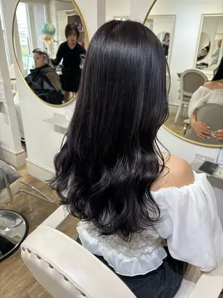 ロング カラー Risa🐈‍⬛/ グレージュ/透明感のヘアスタイル