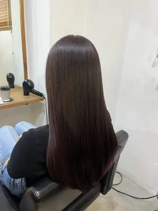 ロング カラー ✨🎨ブリーチなし 透明感カラー✨美友のヘアスタイル