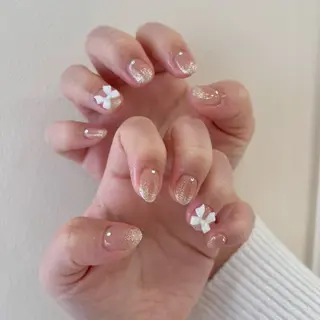 ネイル 🎀チーク/ちゅるん 🫧chisa🎀のネイルデザイン