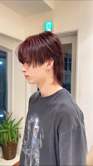 ミディアム カラー メンズ メンズバレイヤージュ 🔥メンズカット🔥のヘアスタイル