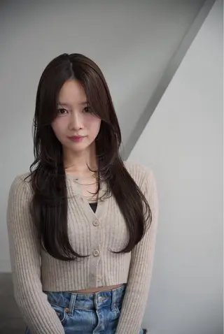 ロング 透明感カラー/伊藤 陸/soigneのヘアスタイル