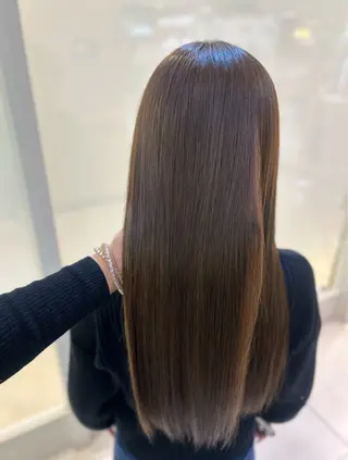 ロング カラー 髪質改善/縮毛矯正 ササキナツミのヘアスタイル