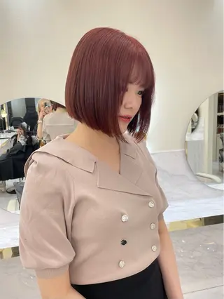 ミディアム カラー ヘアアレンジ maoブリーチ無し 似合わせカラーのヘアスタイル