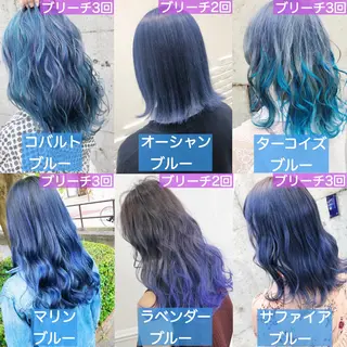セミロング カラー ヘアアレンジ メンズ キッズ 💟Chloe原宿店 🩶ハイトーンのヘアスタイル