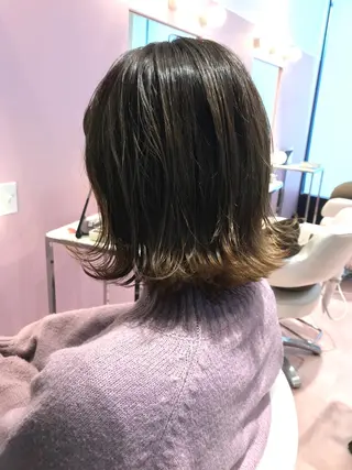 ミディアム 所渉/韓国レイヤー /ウルフカットのヘアスタイル